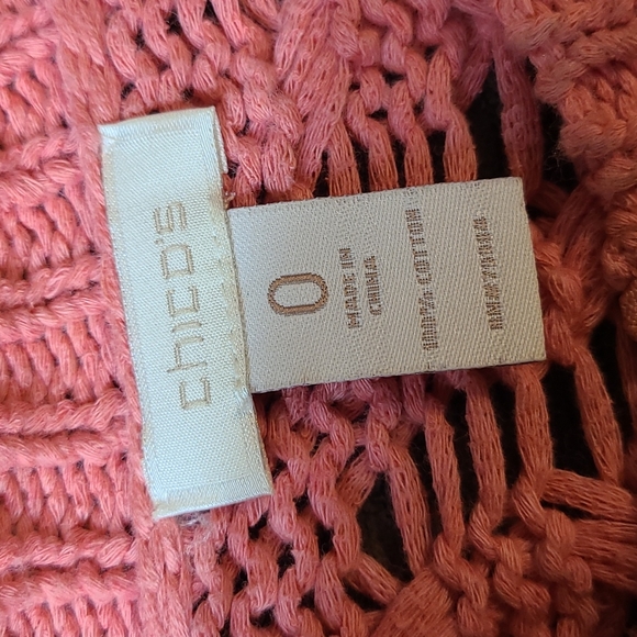 Chico's Open Knit Full Double Zip Sweater - Picture 9 of 13